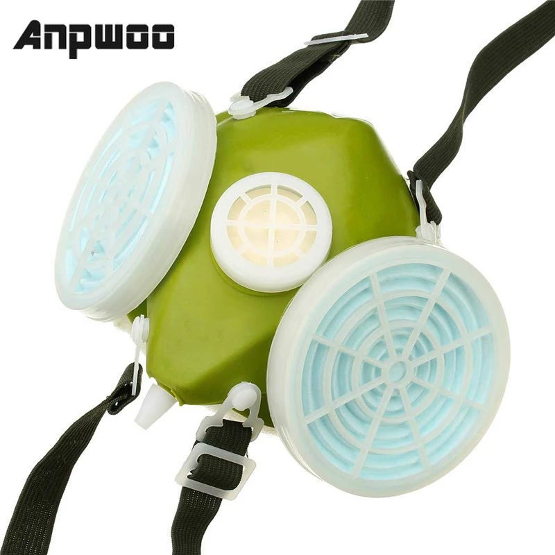 ANPWOO двойная Рабочая маска Промышленный Газовый химический Противопылевой