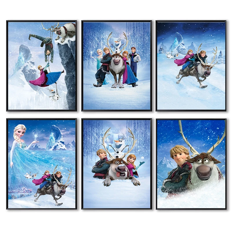 

Алмазная картина Disney «Холодное сердце», принцесса Анна, Эльза, наборы для вышивки крестиком, алмазная вышивка, украшение для дома, рождестве...