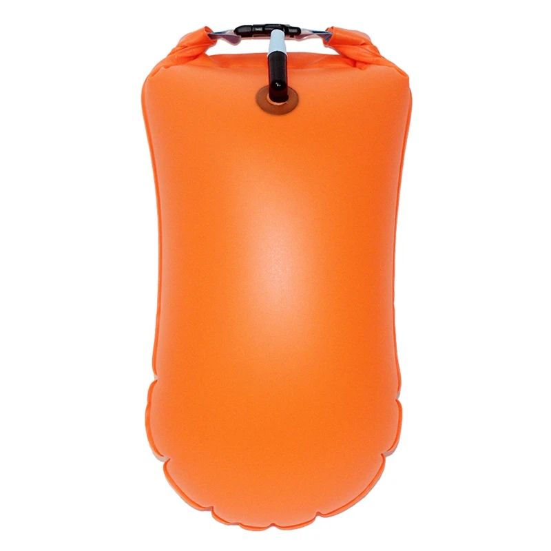 

Hot 2 Pack Swim Buoy Safety Float and Drybag for Open Water Swimmers,Water Swim Buoy Float (Yellow & Orange)