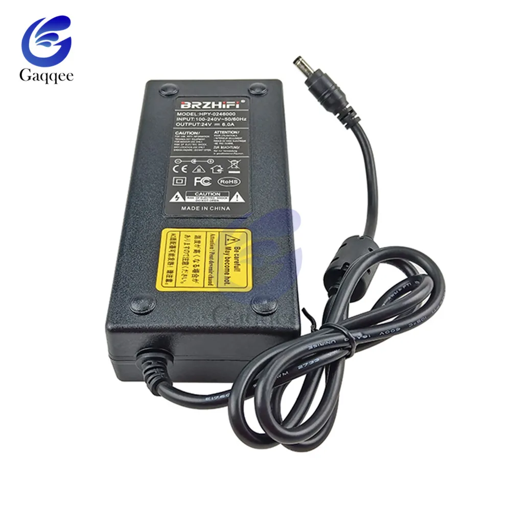 DC24V усилитель питания 24 В 6A адаптер для TDA7498E TPA3116 мини мощности с европейской