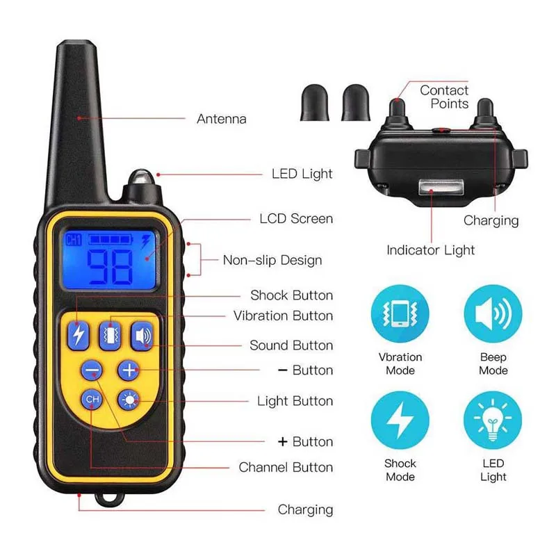 800 м Кинологический электрический обучающий собачий поводок для домашних