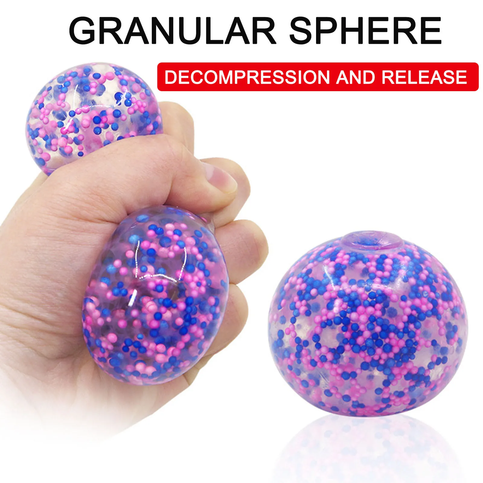 

1/2/3 PC Soft Colorful Stress Balls Autism Squeeze Ball Exercise Sports Handball Funny Fidget Toys Anti Stress Decompression Toy