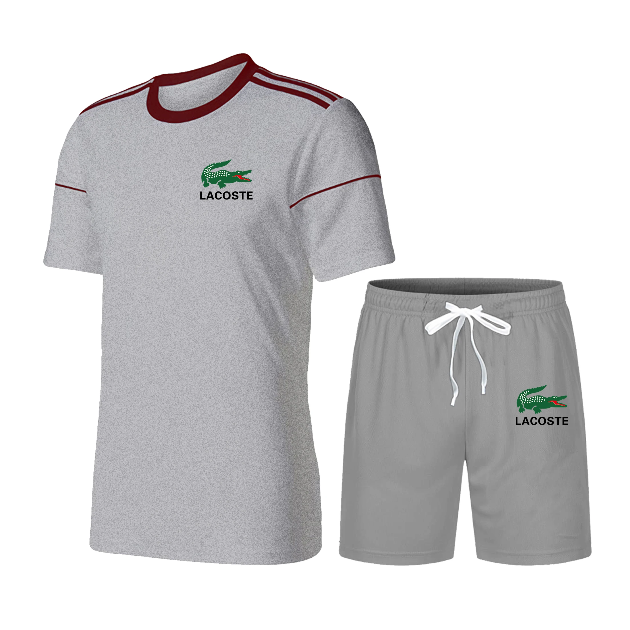 

Two Piece Set Men's Tracksuit Summer Clothes T Shirt Shorts Brand Track Clothing Male Sweatsuit Sports Suits Husband 8 Colors
