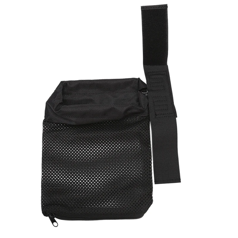 Сборщик латунных гильз AR 15 с застежкой на молнии для быстрой выгрузки, из нейлона с черной сеткой для стрельбы, тактических аксессуаров.