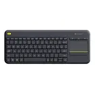 Беспроводная сенсорная клавиатура Logitech K400 Plus с тачпадом, сенсорная панель Uniflying Tech для ПК, ноутбука, Android, Smart TV, HTPC