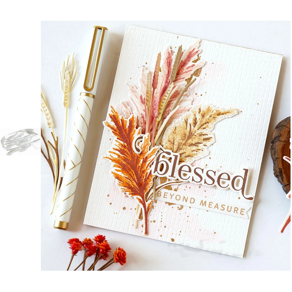 

Осенние пшеничные уши трокели де корте металлические Вырубные штампы Скрапбукинг штампы Сделай Сам Скрапбукинг Новое поступление набор шт...