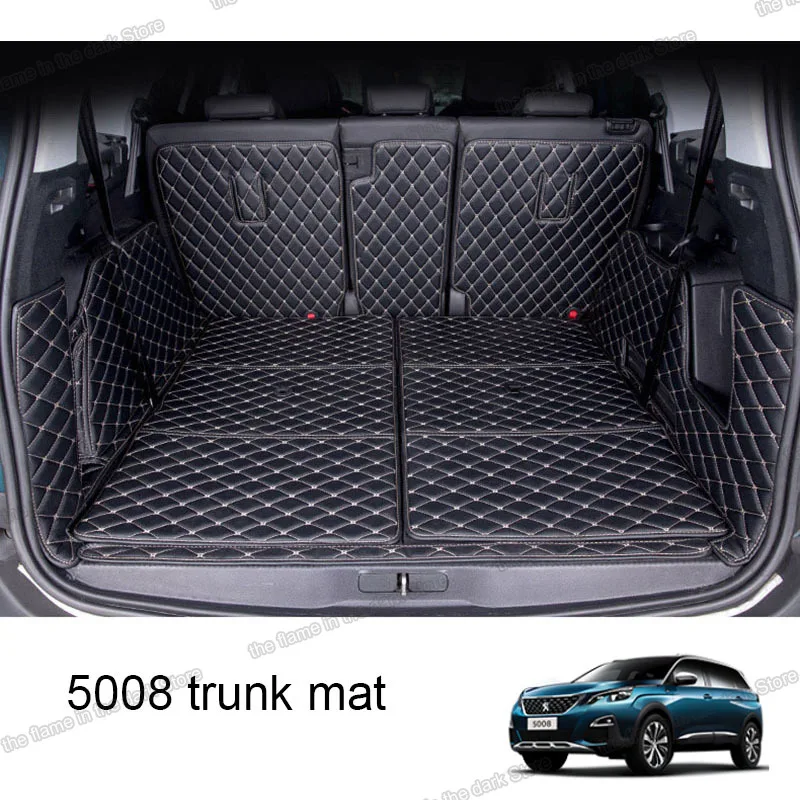 Кожаный коврик lsrtw2017 для багажника автомобиля груза peugeot 5008 2017 2018 2019 2020 аксессуары