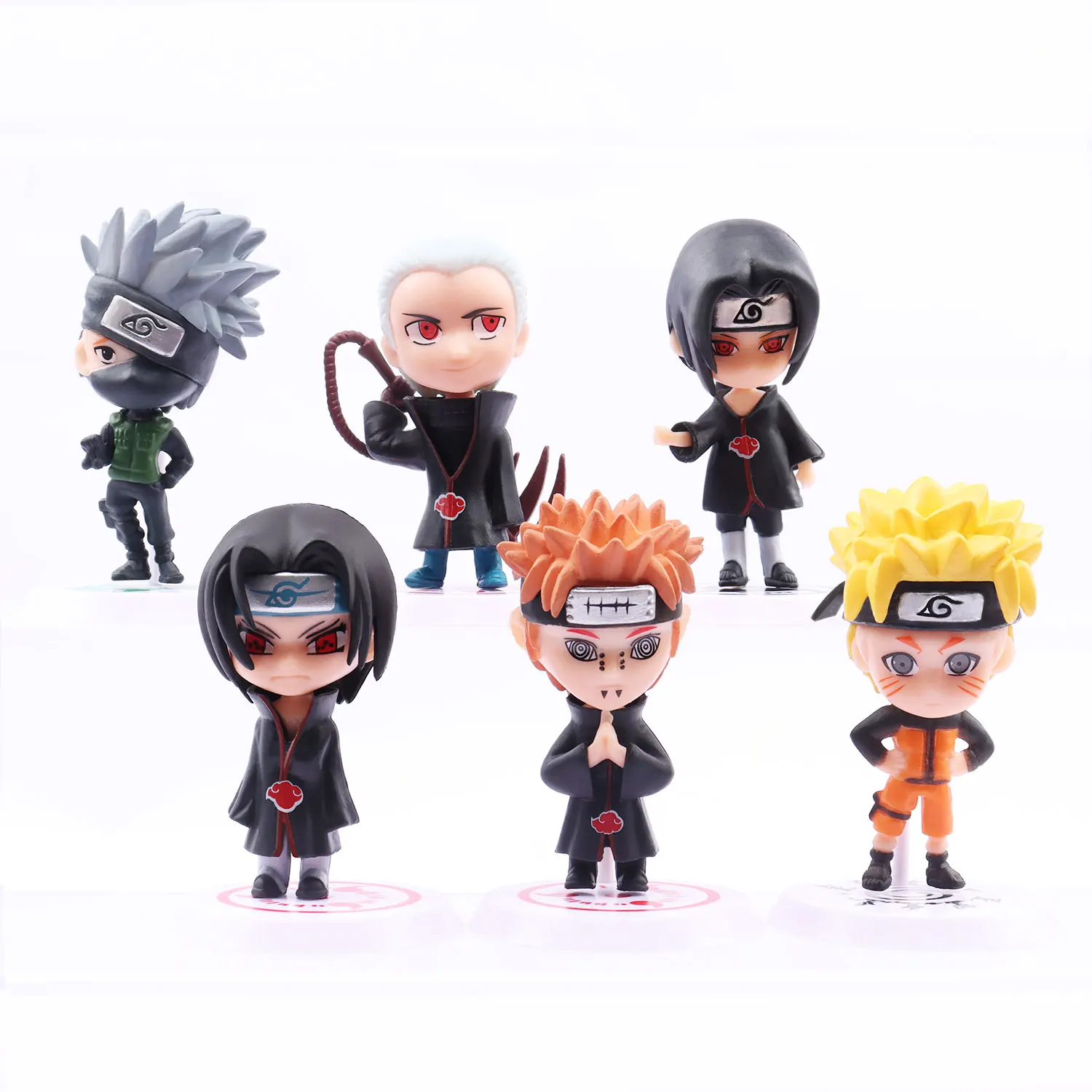 Искусственная фигура аниме Наруто Sasuke праздничный подарок для детей 6 шт. - купить