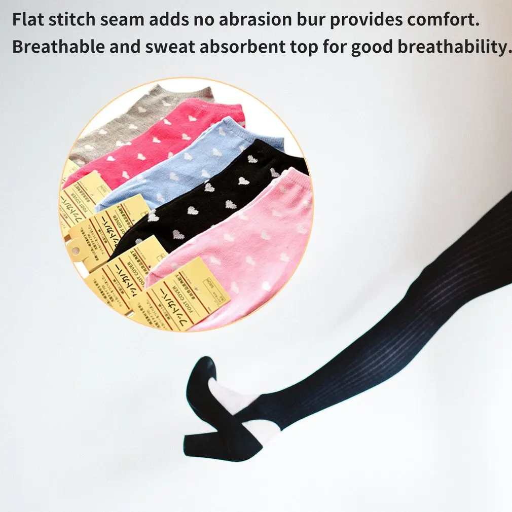 Милые детские хлопковые носки Нескользящие плоские низкие эластичные лодочки