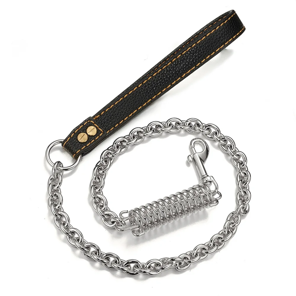 Тяговая веревка для собак из нержавеющей стали золотого и серебряного цвета