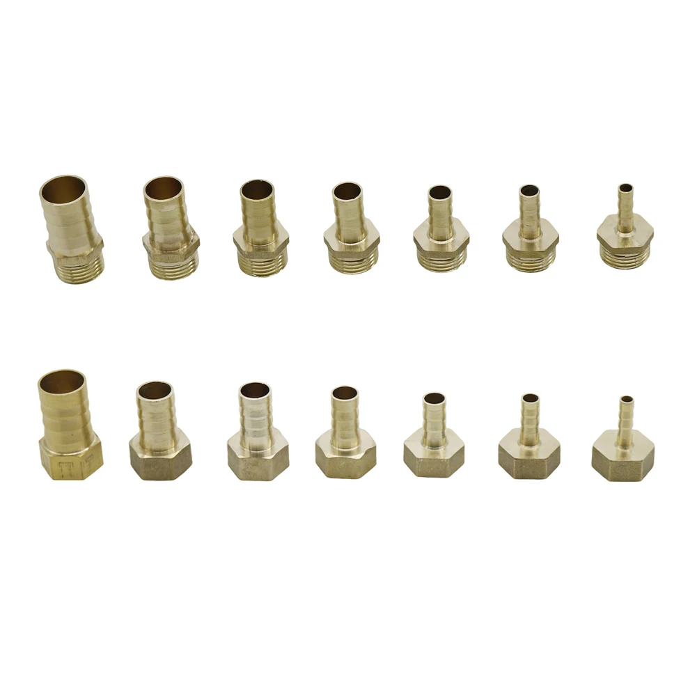 

Brass Pipe Fitting 6mm 8mm 10mm 12mm 14mm 16mm 19mm Hose Barb Tail 1/2" BSP Male Female Connector Joint Copper Coupler Adapter