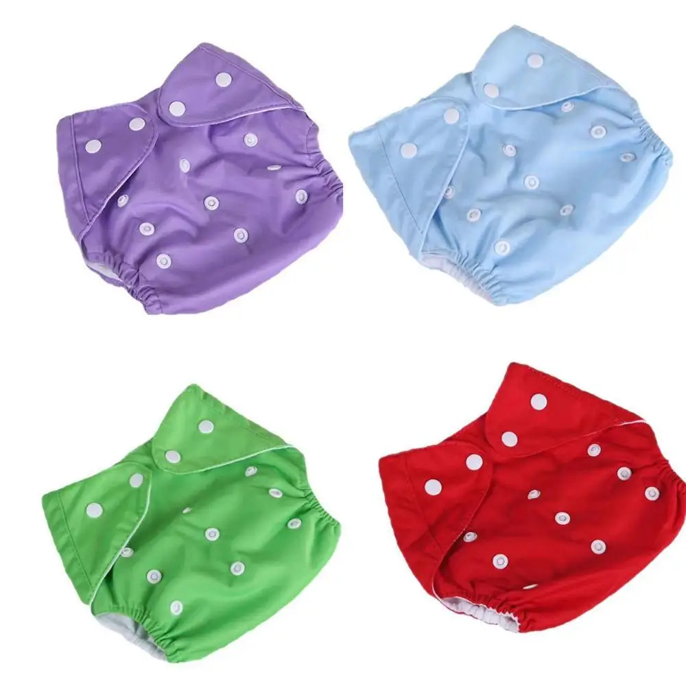 

4pcs/lot Baby Cloth Diaper Reusable Washable Kids Nappies Infant Training Pants Diaper Cover Wholesale