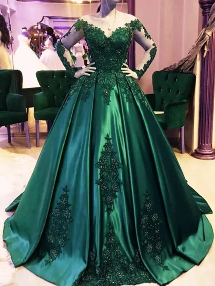 emerald green sweet 16 dress
