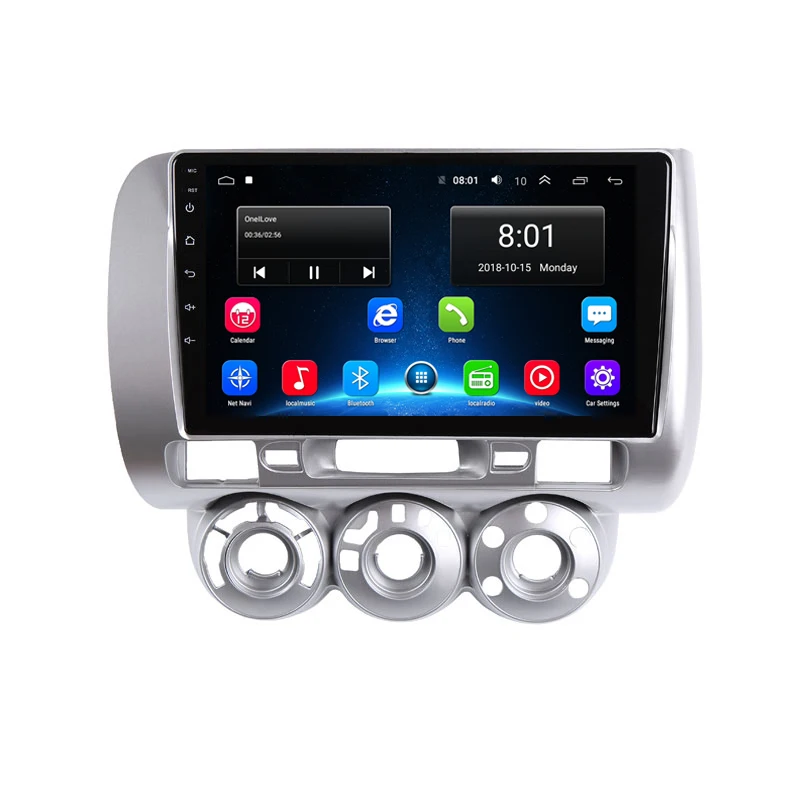 " 2.5D ips Android 9,1 автомобильный DVD мультимедийный плеер gps для honda Fit jazz 2004 2005 2006 2007 Автомагнитола DSP32EQ стерео навигация