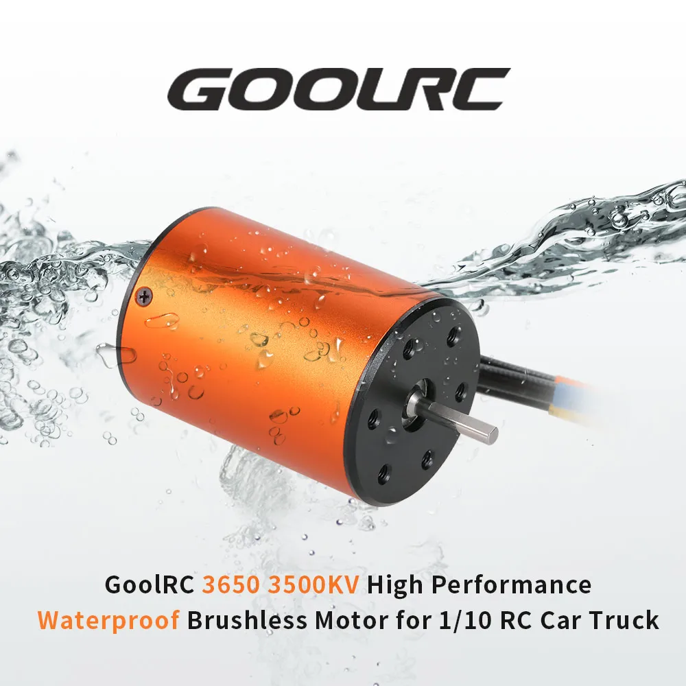 GoolRC 3650 3500KV водонепроницаемый бесщеточный двигатель для 1/10 RC автомобиля HSP 94123 HuanQi