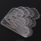 Трафарет для резки кожи из перспекса, акрила, для самостоятельного скрапбукинга, декоративное тиснение, угловые шитья, J27, 21, Прямая поставка