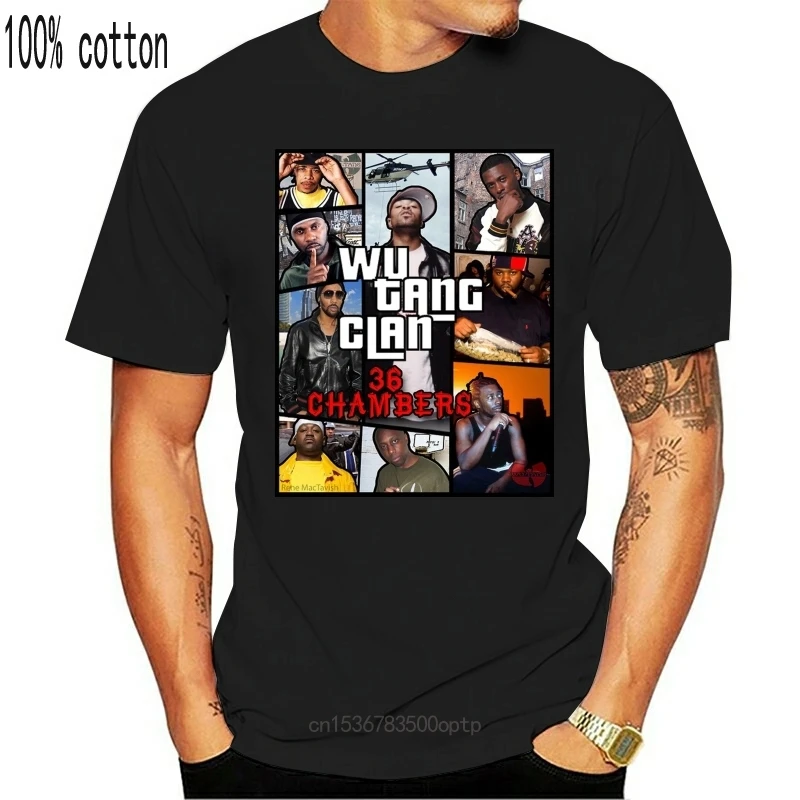

New 36 Chambers RZA GZA Method Man Black T-Shirt Bring Da Ruckus For Fans S-6XL