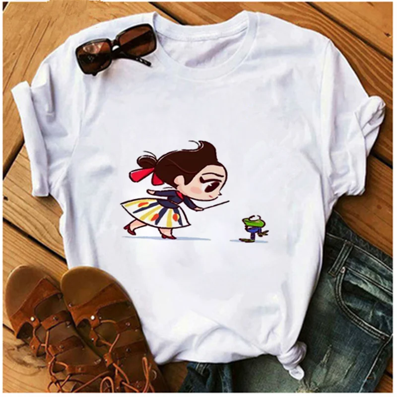 

Kawaii Ulzzang Aesthetic Girl T-shirt Harajuku Print Top Fashion Casual Streetwear AOWOF Summer Ladies T-shirt