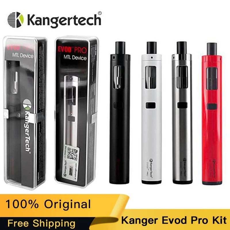 100% оригинальный Kanger eVod Профессиональный стартовый пакет все в одном дизайне 4 мл