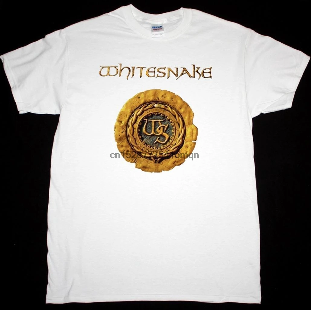 WHITESNAKE 1987 белая футболка Дэвид ковердейл хард-рок-группы глубокий фиолетовый DIO