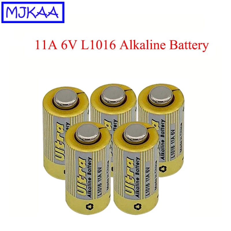 Щелочные батареи MJKAA L1016 11A6V 5 шт. 11A 6В сухое питание для пульта дистанционного
