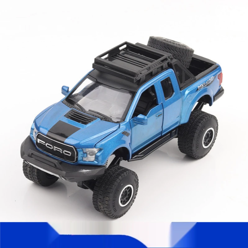 

1:24 Ford Raptor F150 Model Alloy Escalade Car Pickup Off-road Simulation Car Model Crafts Decoration For Friends Gift Toys