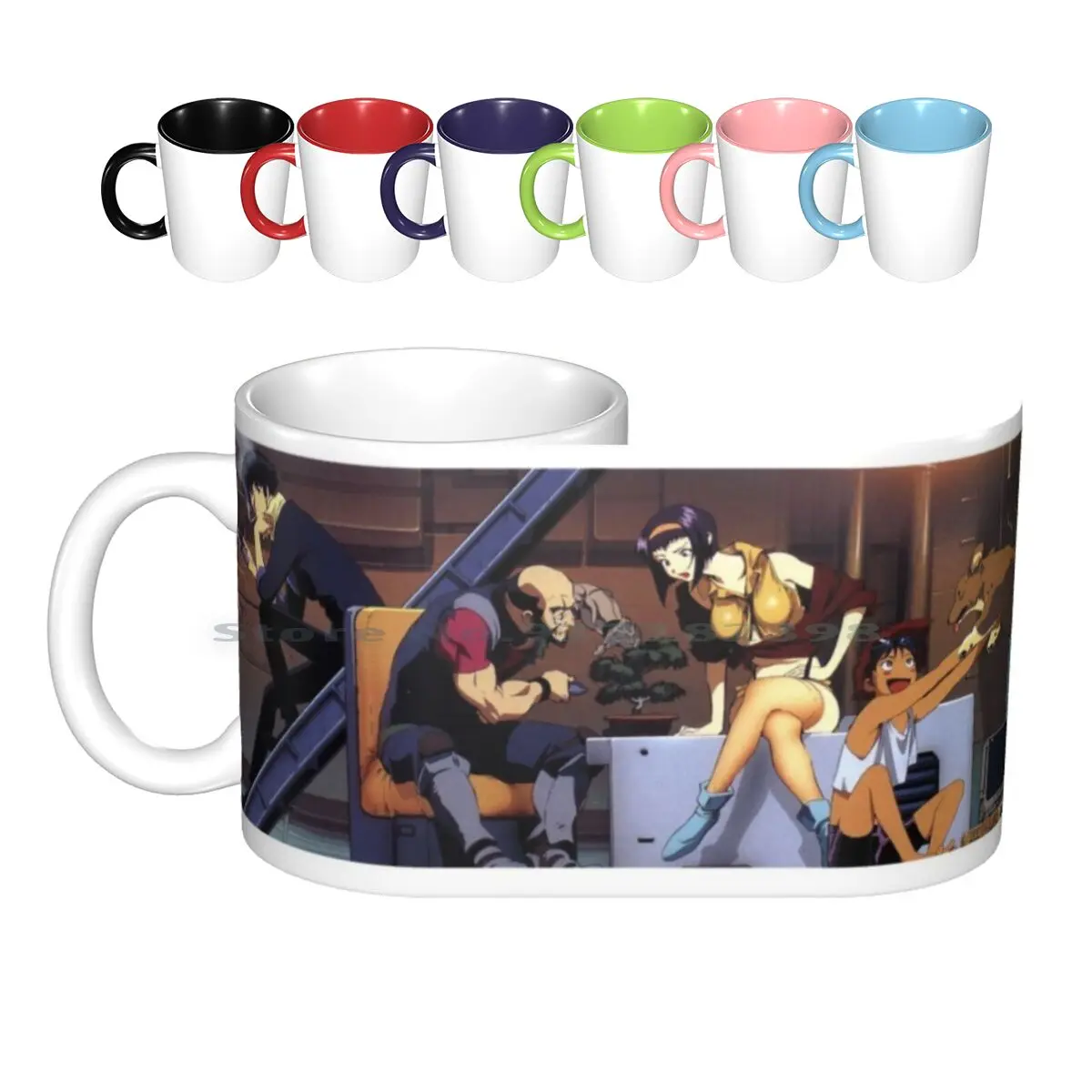 

Cowboy Bebop Ceramic Mugs Coffee Cups Milk Tea Mug Cowboy Bebop Anime Shot Space Creative Trending Vintage Gift Bottle Cup