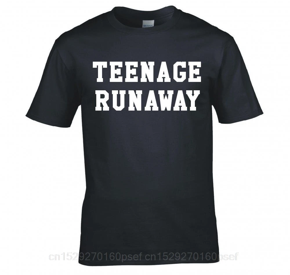 

Printed Summer Style Tees Male Harajuku Top Fitness Brand Clothing Fashion Short Sleeve Sale 100 % TEENAGE RUNAWAY T-SHIRT