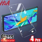 4 шт. закаленное стекло для Huawei P30 P40 P20 Lite Pro P Smart 2019 защита для экрана на Hawei Mate 30 20 10 Lite защитное стекло