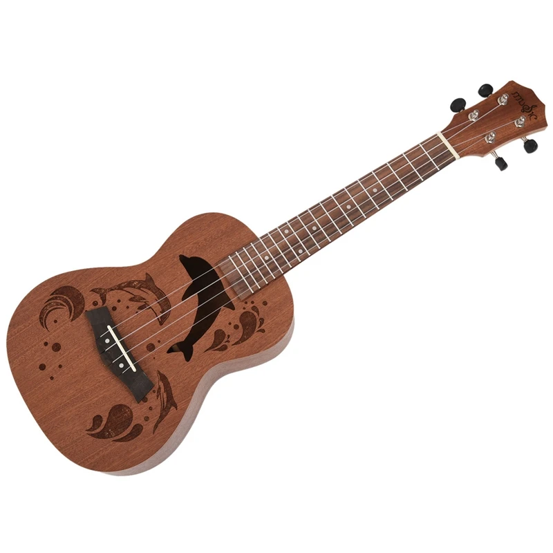 

Concert Ukulele Kits 23 Inch 4 Strings Acoustic Guitar With Bag Tuner Capo Strap Stings Picks For Beginner