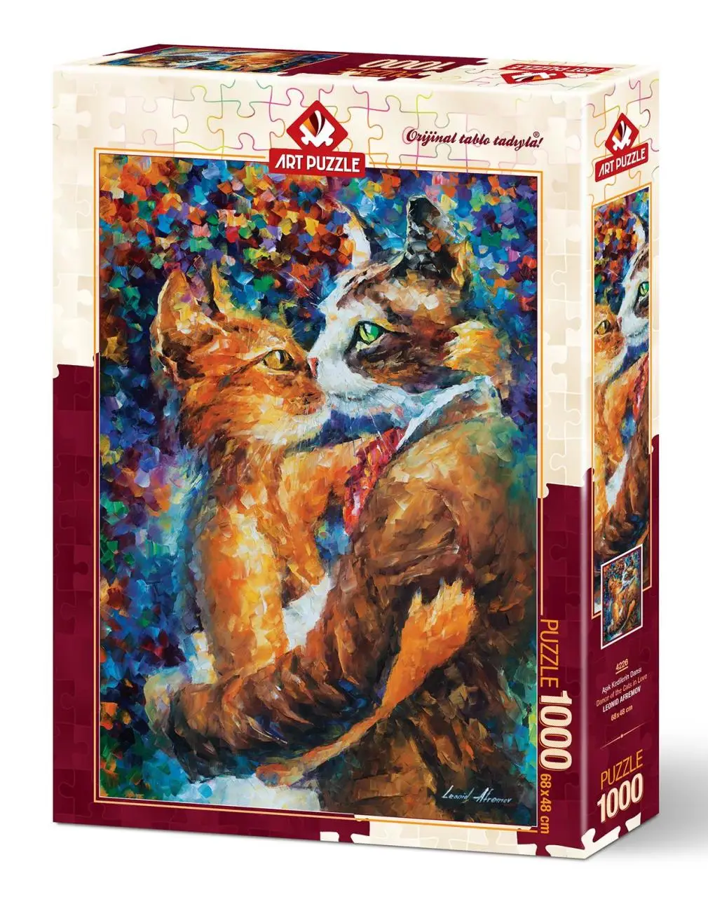 

Art Puzzle Of Cats In Love Dance 1000 Piece Jigsaw Puzzle