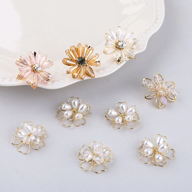 2 шт. корейские элегантные медные покрытые подвески из настоящего золота