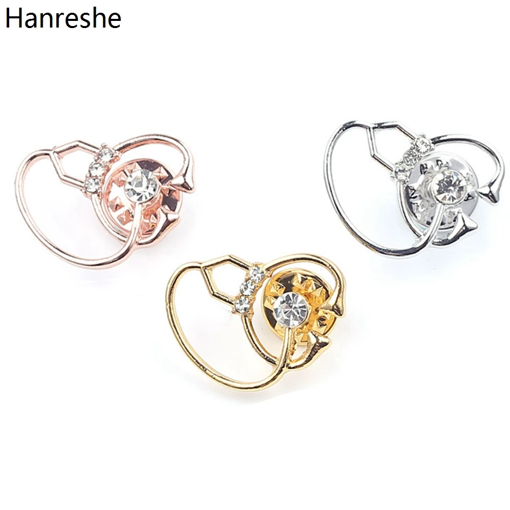 

Hanreshe Medical Metal Crystal Stethoscope Brooch Pin Gold Plated Silver Lapel Backpack Neckline Badge Jewelry Gift for Doctor