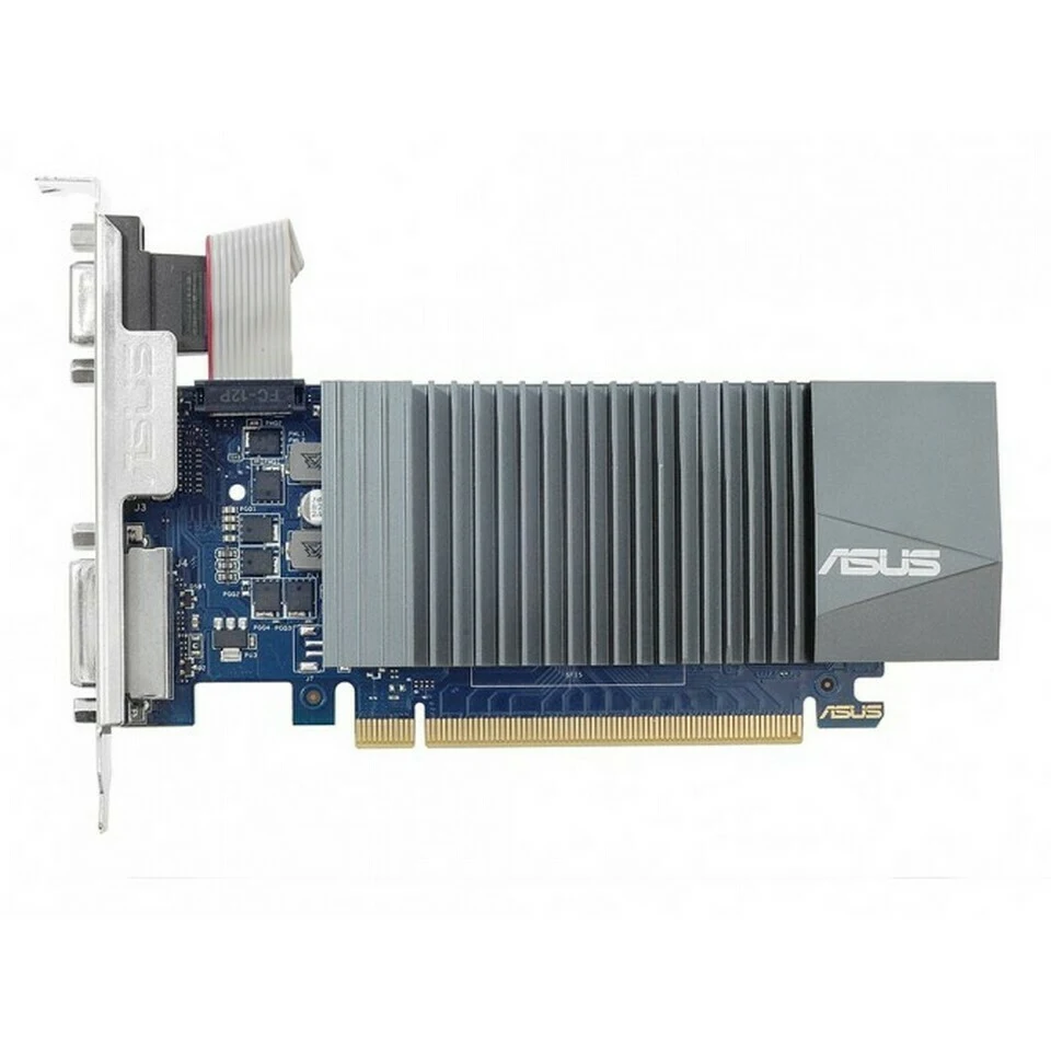 Видеокарта Asus PCI-E nVidia GeForce GT710 (2Gb/64bit/DDR5 954/5012/VGA/DVI/HDMI/Ret) (GT710-SL-2GD5) | Компьютеры и офис