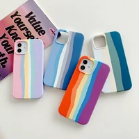 rainbow soft case for iphone 5 5s se 6 6s12 11 pro xs max x 7 xr 8 plus silicone phone cover cases bumper fundas capas