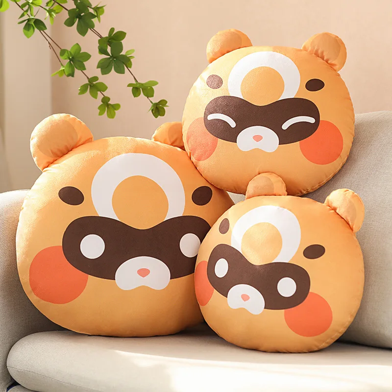 

35/45cm Genshin Impact Pillow Xiangling Gouba Raccoon Plush Toy Warm Hand Pillow Cute Anime Back Cushion Gifts For Child Fans