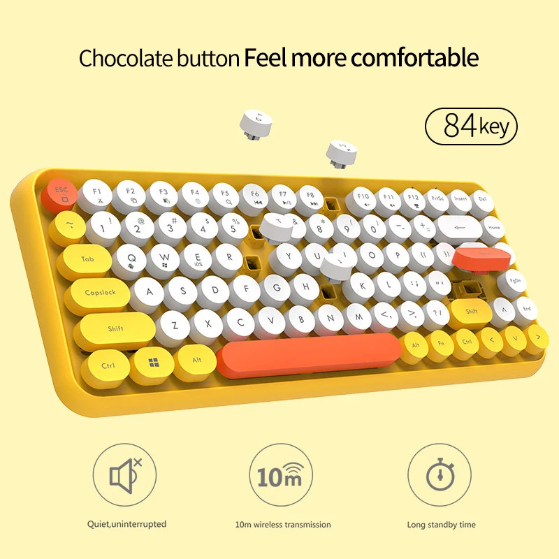 Свежий Беспроводной клавиатура молодые люди Bluetooth 3 0 10 м стабильной подходит для