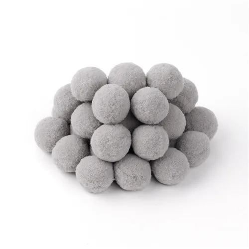 gray 8/10/15/20/25/30 мм помпон Искусственные цветы Материал мягкий помпон Пушистый Плюшевый мяч поделки своими руками помпоном домашний декор швейная фурнитура - Цвет: gray