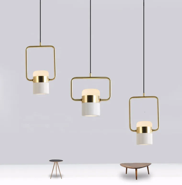 Хорошее качество современный одиночный медный светодиодный подвесной