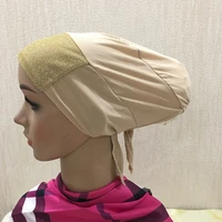 c003 last big sale glitters tie back hijab underscarf muslim headband inner hats islamic scarf inner hats bonnet