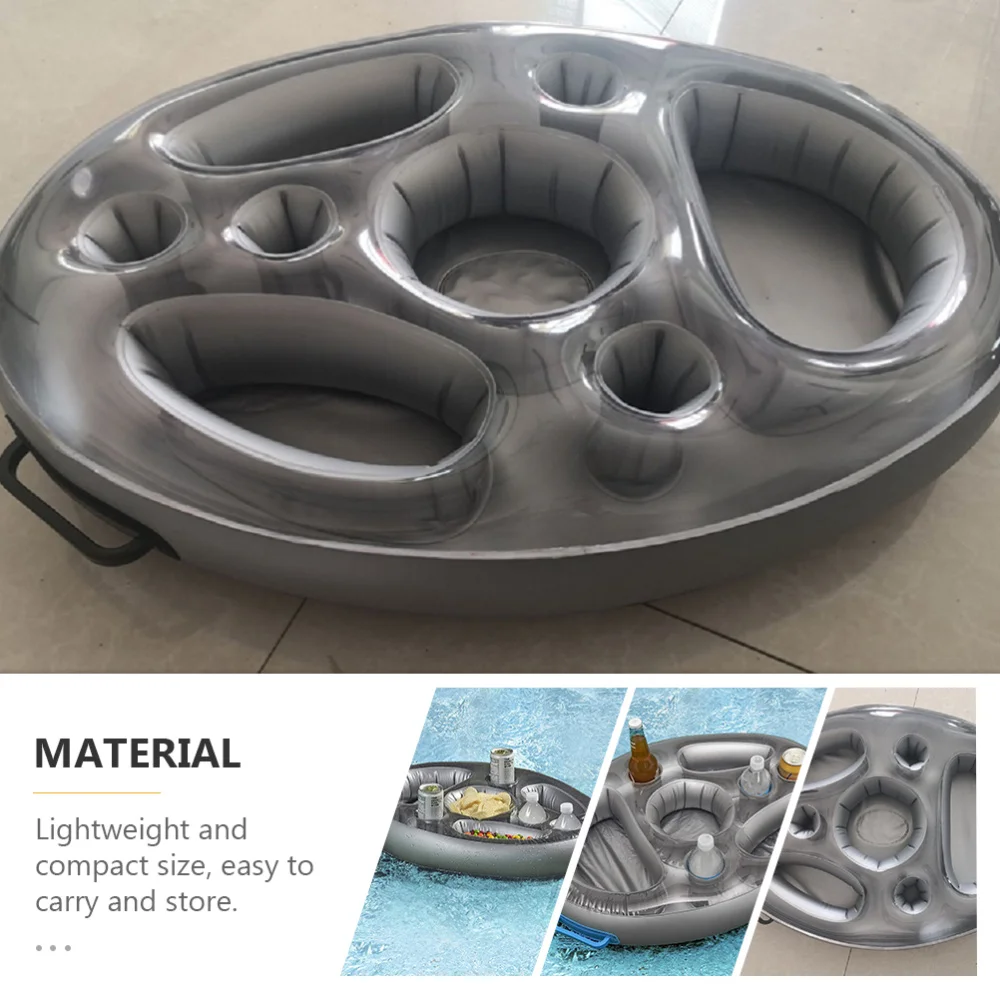 

1Pc Inflatable Floating Drink Holder Hot Tub Floating Tray PVC Fruit Storage Tray