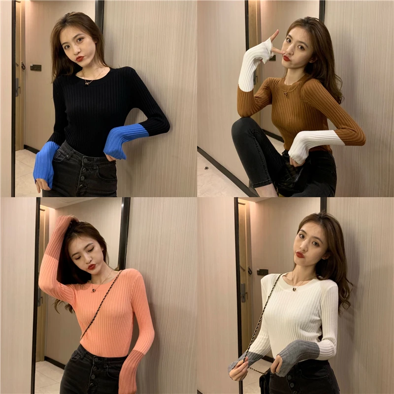 

Make firm offers qiu dong render sleeves on exotic pit article contrast color render unlined upper garment of female in autumn a