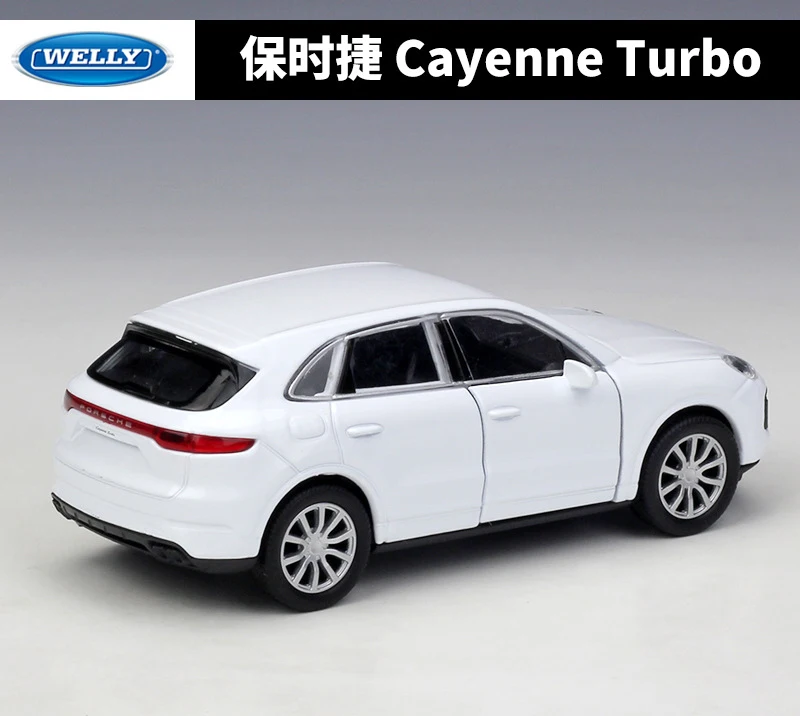 Литая модель автомобиля 1:36 WELLY Porsche Cayenne Turbo внедорожника из металлического сплава