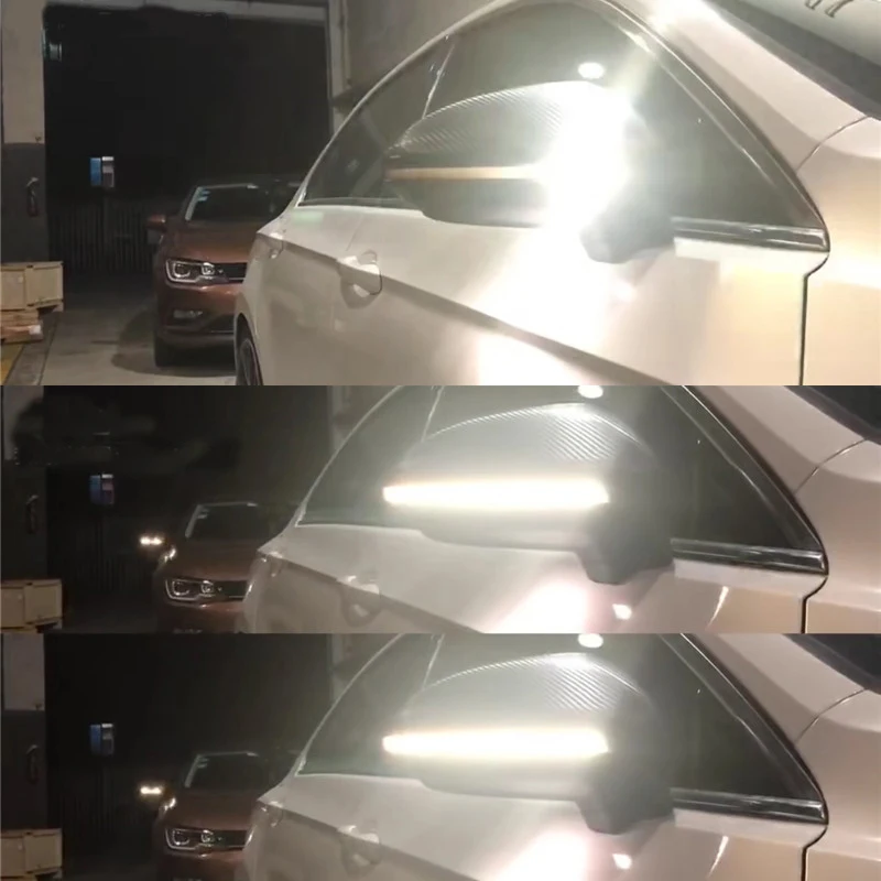 A dynamic White Автомобильные аксессуары для VW Golf 7 MK7 GTI R GTD динамический мигалка светодиодный сигнал поворота кристалл для Lamando TouranL боковое зеркало сигнальная лампа - Испускаемый цвет: A dynamic White