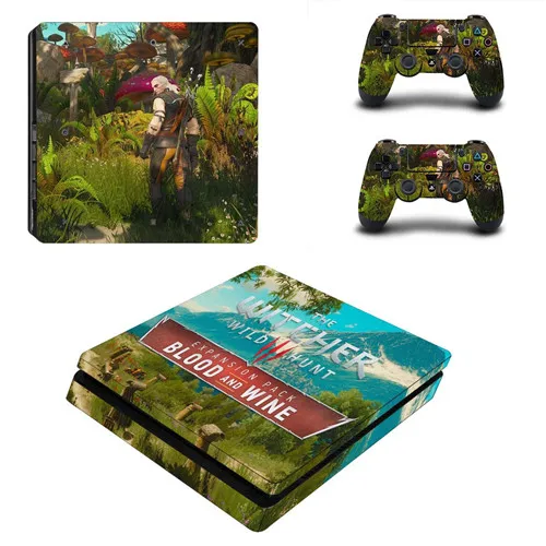 P4SQB0230 Wild Hunter полная лицевая панель PS4 тонкая кожа Виниловая наклейка, стикер для Playstation 4 консоль и контроллер PS4 наклейка - Цвет: P4SQB0230