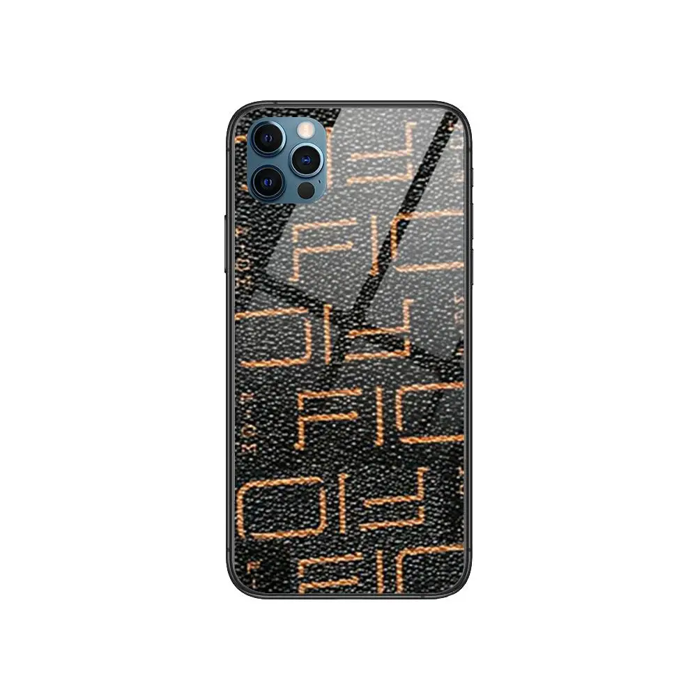 

Luxury Geometric Lattice Pattern Anime Style Phone Case cover For iphone 12 pro max 11 8 7 6 s XR PLUS X XS SE 2020 mini blac
