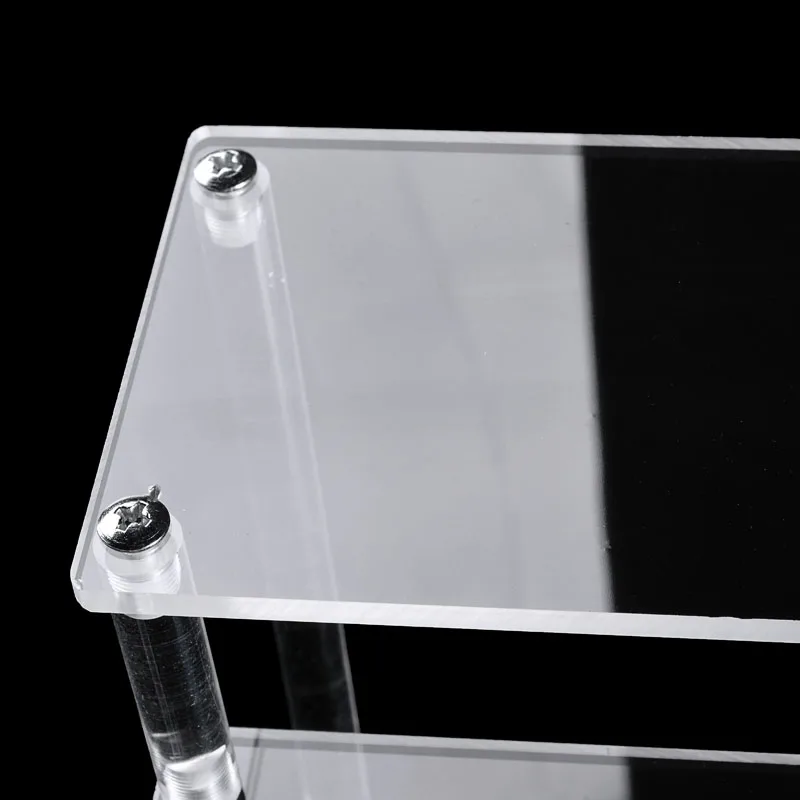 

Three Layer Clear Acrylic Display Stand Organizer Lipstick Storage Rack Nail Polish Cosmetic Display Decorative Shelves