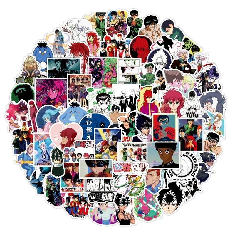 

10/50PCS Japan Anime YUYU HAKUSHO Waterproof Stickers for Suitcase Skateboard Laptop Luggage Fridge Phone Car Sticker