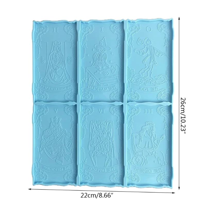 

066C DIY Crafts Game Cards Epoxy Resin Mold Hanging Pendant Casting Silicone Mould