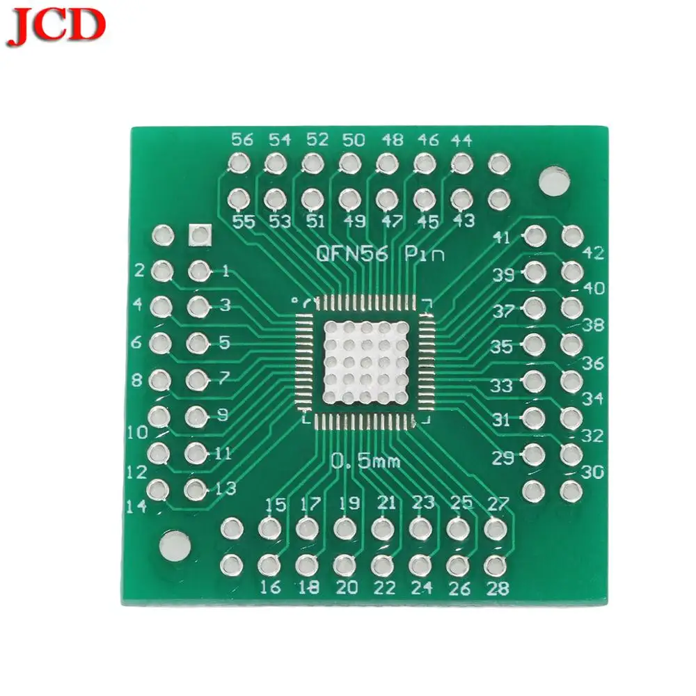 JCD Новый адаптер гнездо/плата адаптера PCB QFP64 QFN64 поворотный DIP64 0 5 мм 8 IC | Мобильные